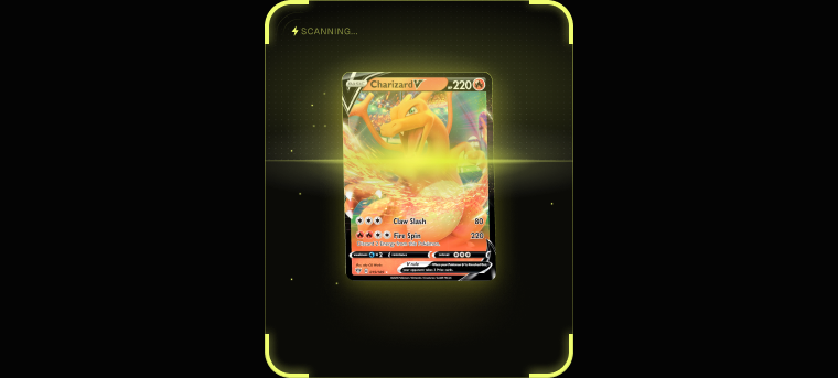 AI card scanning and recognition preview